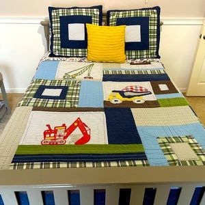 Pottery Barn Full Size Construction Bedding Set